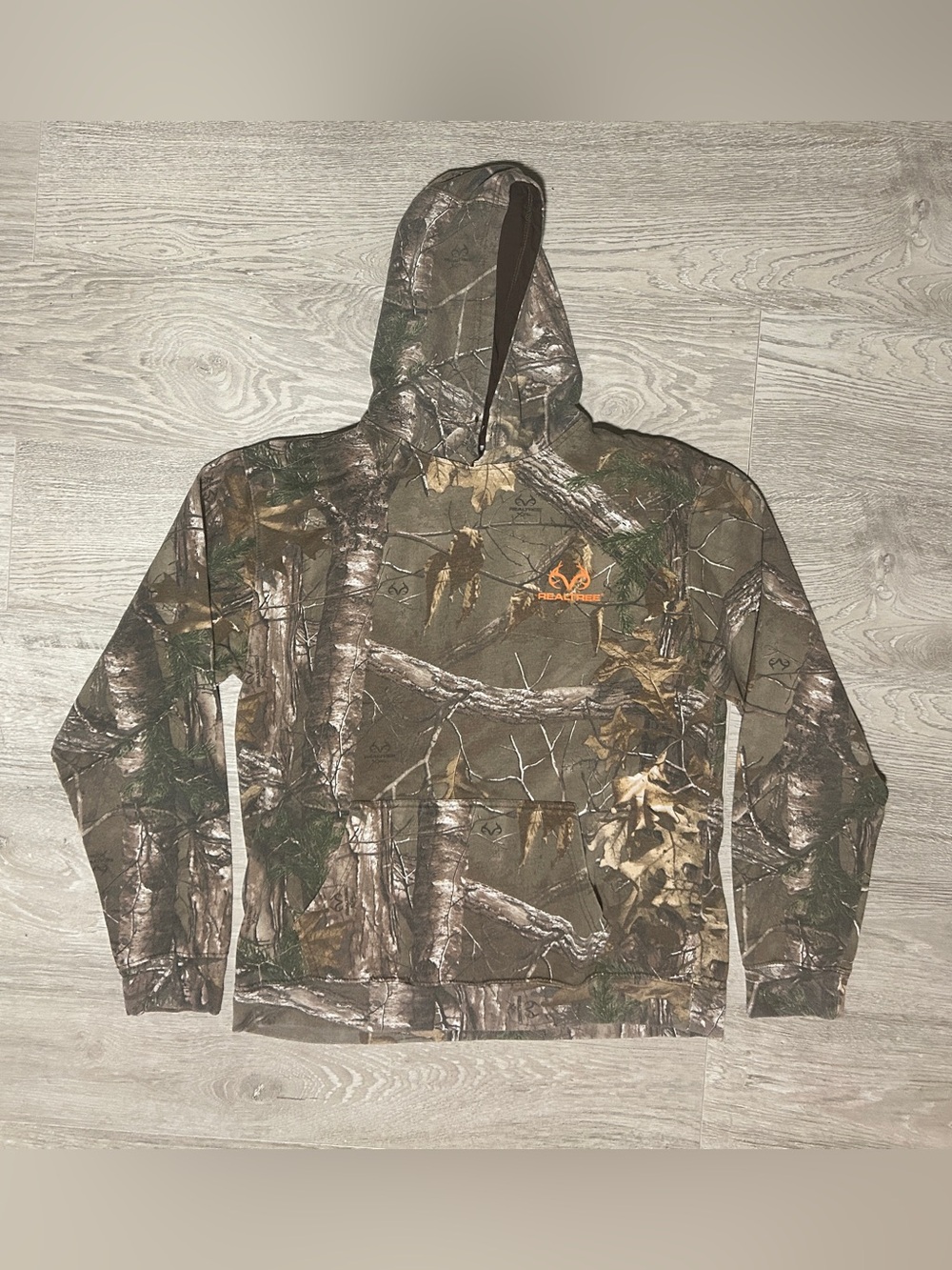 Realtree Camo Woodland All Over Print Hooded Sweater